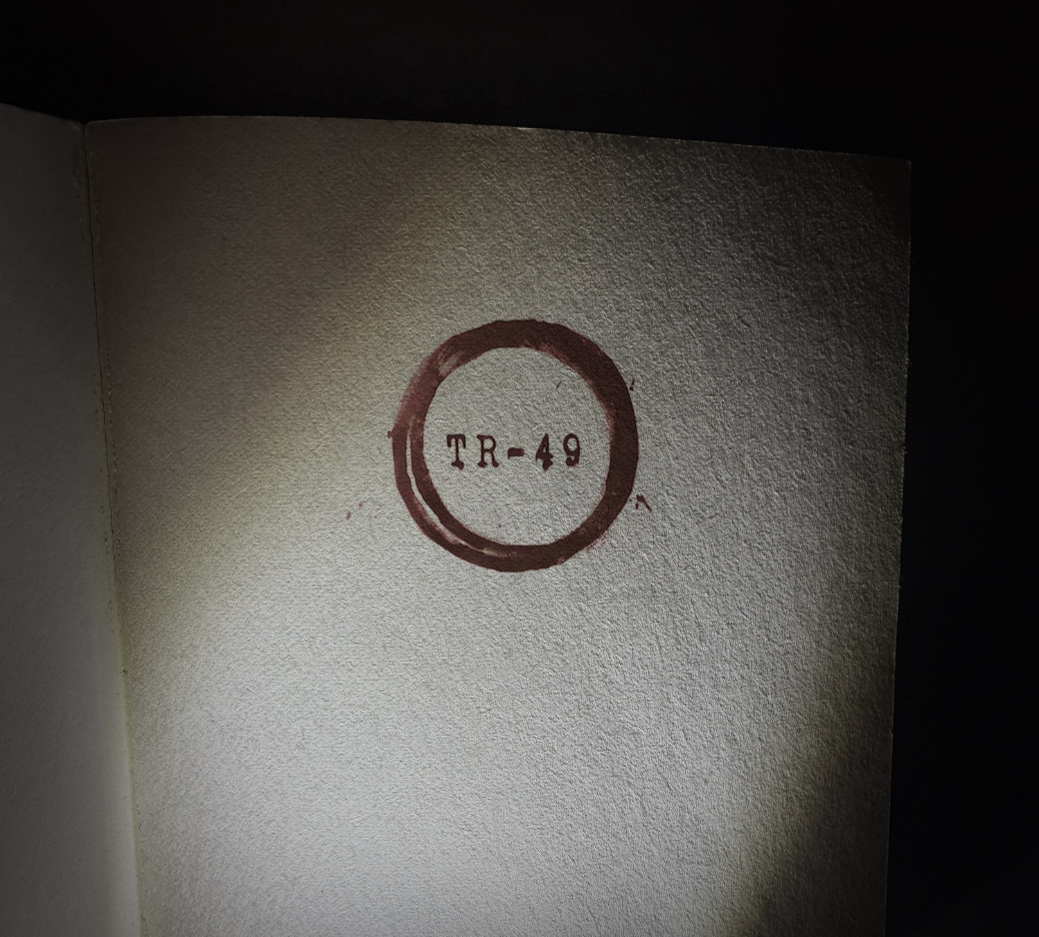 Stamp inside book cover